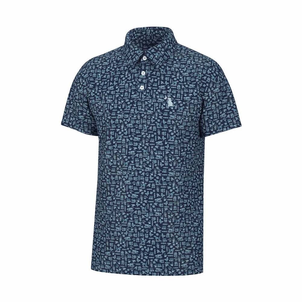 NEW LOCAL BOY OUTFITTERS men's dirty myrtle polo shirt in navy